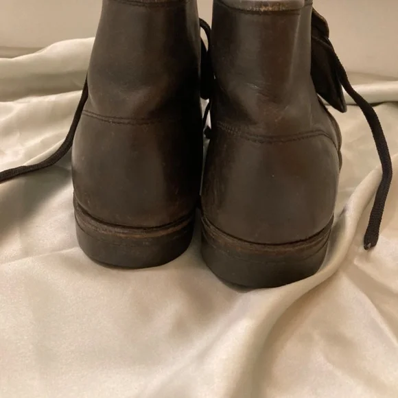 RARE Vintage Black Hy-test Steel Toe Metatarsal Safety Ankle Shoes Boots 1960s - Picture 5 of 12